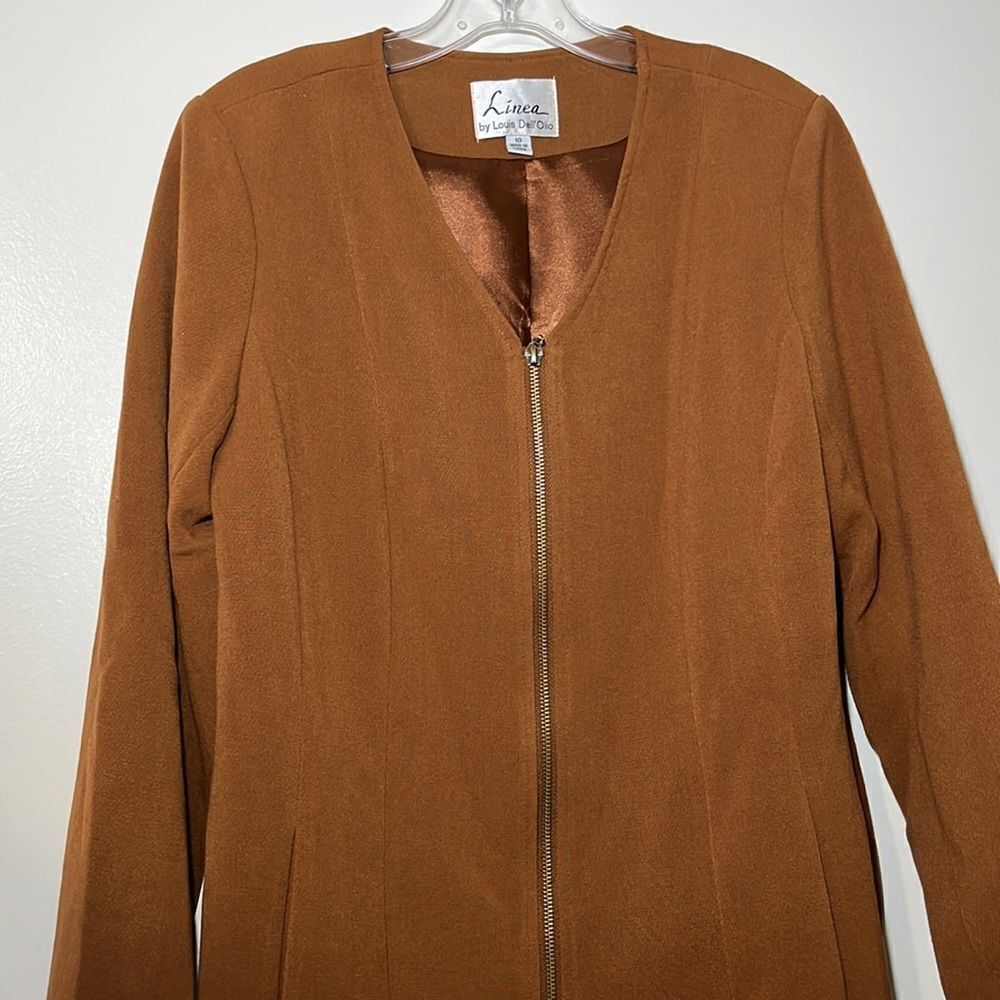 Linea by Louis Dell'Olio V-Neck Zip-Front Jacket - Picture 7 of 8